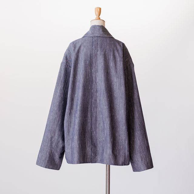 short haori レインストライプグレー