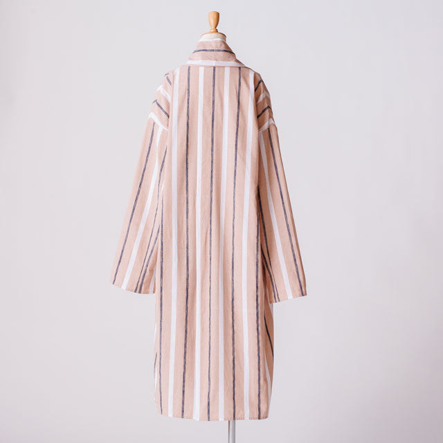 long haori マーカーストライプベージュ